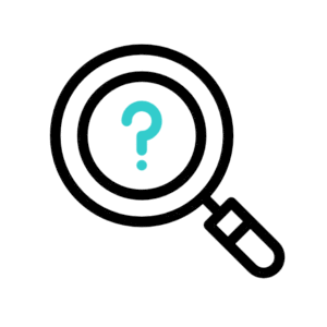 Observation icon showing an eye inside a circle.